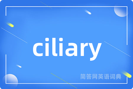 ciliary是什么意思,ciliary的中文翻译 ciliary