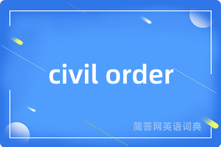 civil order