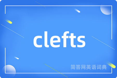 clefts是什么意思,clefts的中文翻译 clefts
