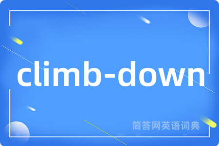 climb-down