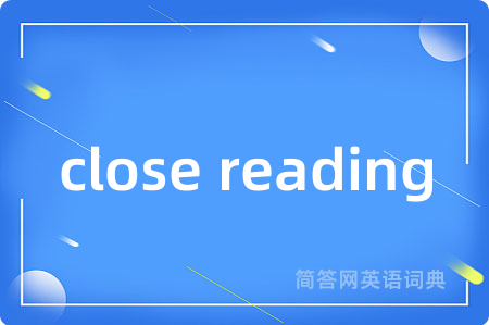 close reading