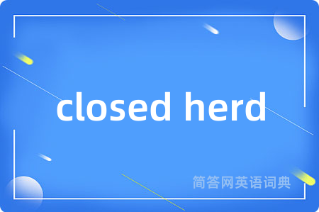 closed herd