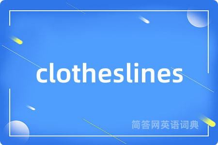 clotheslines