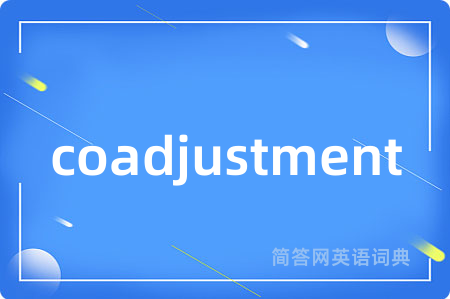 coadjustment