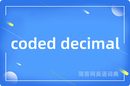 coded decimal