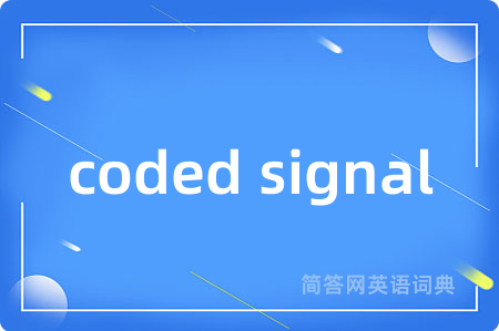 coded signal