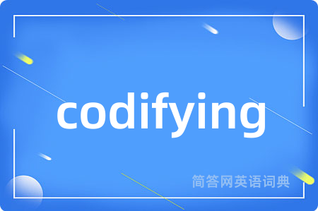 codifying