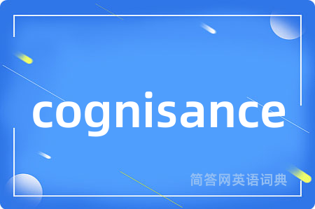 cognisance