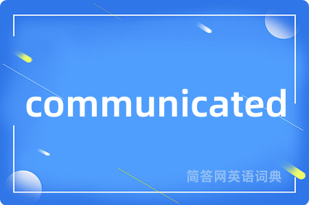 communicated