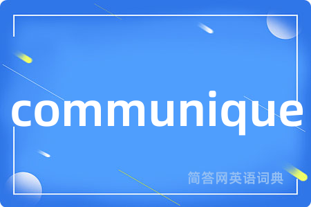 communique