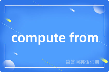 compute from