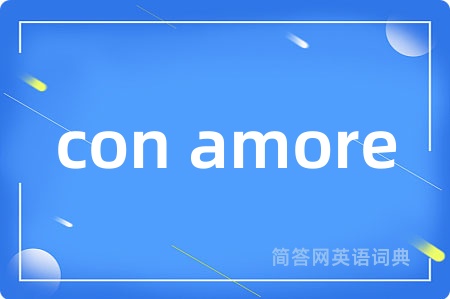 con amore