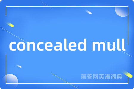 concealed mull