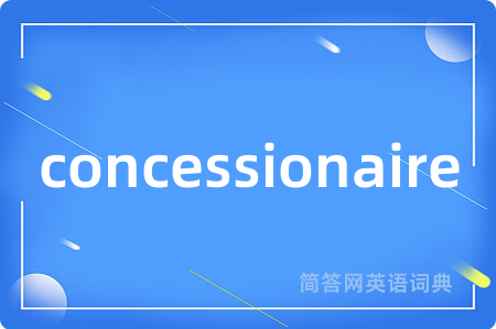 concessionaire