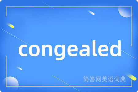 congealed