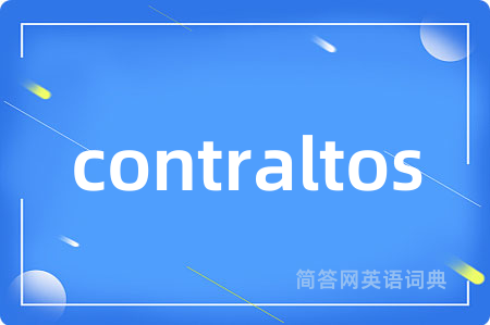 contraltos