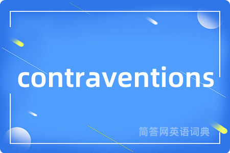 contraventions