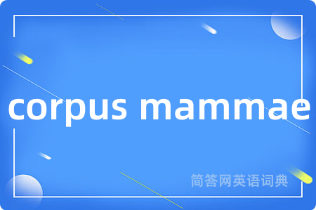 corpus mammae