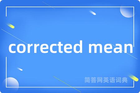 corrected mean