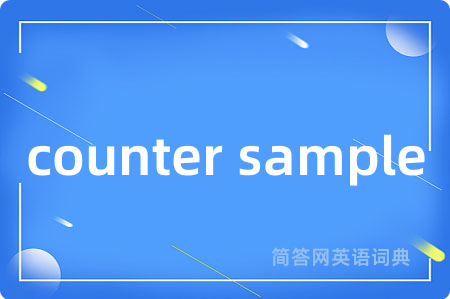 counter sample
