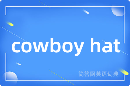 cowboy hat是什么意思,cowboy hat的中文翻译 cowboy hat