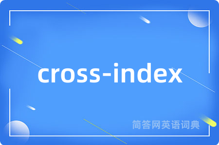 cross-index