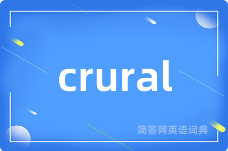 crural是什么意思,crural的中文翻译 crural