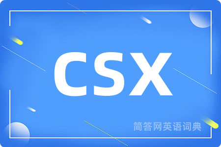 csx是什么意思,csx的中文翻译 csx