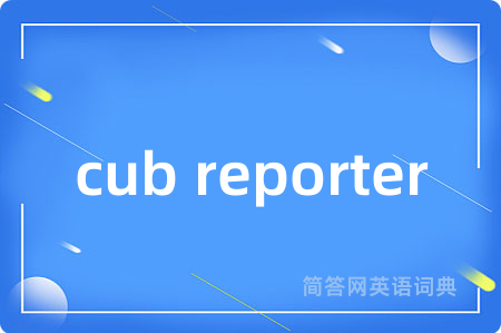 cub reporter