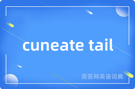 cuneate tail