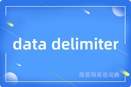 data delimiter