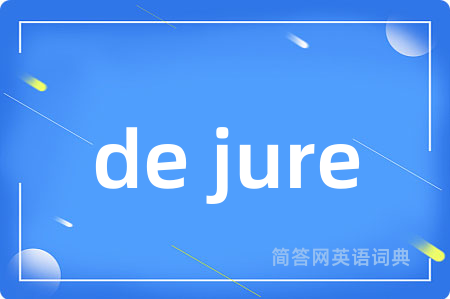 de jure