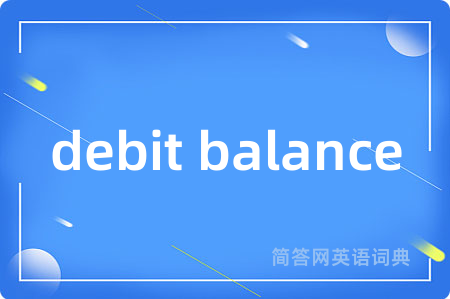 debit balance