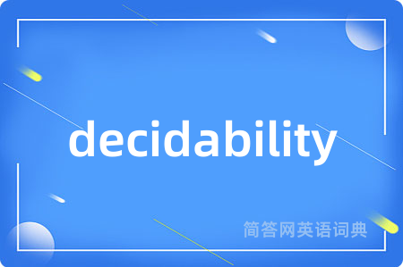 decidability