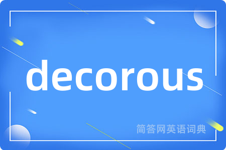 decorous