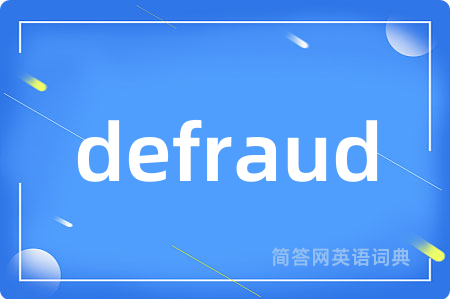 defraud