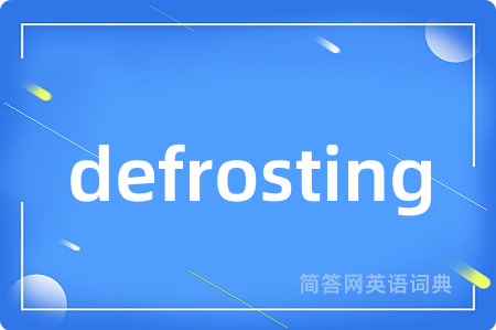 defrosting