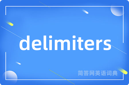 delimiters