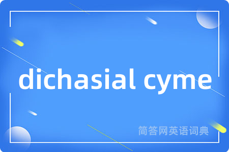 dichasial cyme
