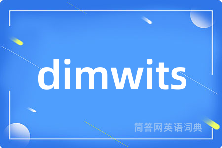 dimwits