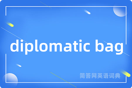 diplomatic bag