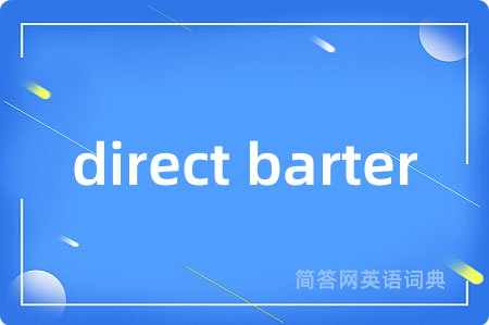 direct barter