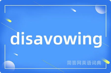 disavowing