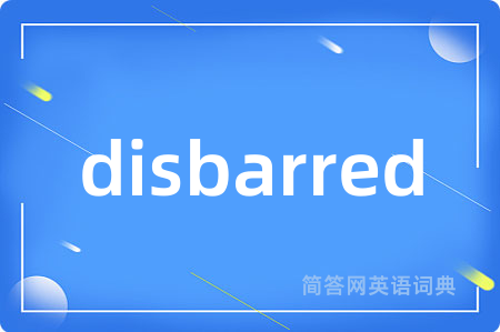 disbarred