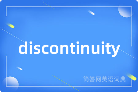 discontinuity