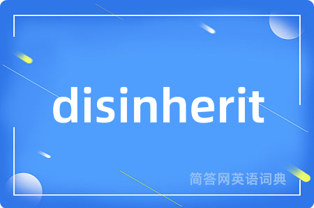 disinherit