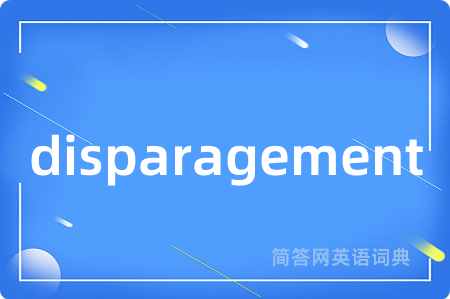 disparagement