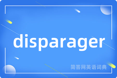 disparager