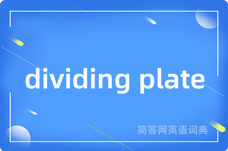 dividing plate