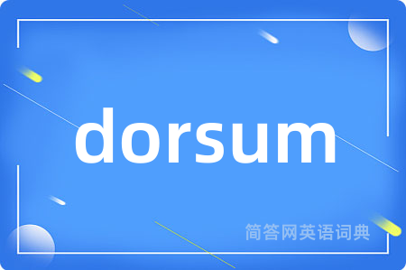 dorsum